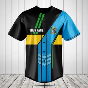 Customize Tanzania Flag Speed Style Baseball Jersey Shirt, Gift for Men Women