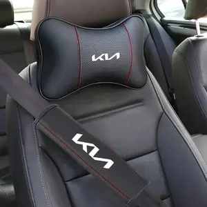Car Seat Headrest Rest Neck Pillow Cushion Seat Belt Shoulder Pad For KIA Sportage Ceed Sorento Cerato Optima Picanto Rio Soul K5 Stonic Car Accessories