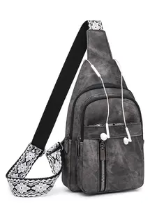 Men's Casual Solid Color Chest Bag, Fashionable Versatile Zipper Bum Bag for Daily Used, Casual Trendy Versatile High-quality Daily Commuting Bag, Zipper Fanny Pack