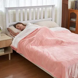 Devoko Heated Electric Blanket, 50"x60" Flannel Heating Blanket Features 12-Hour Timer with 6 Heating Settings, Machine Washable Sherpa with Overheating Protection, Ideal Gifts for Her