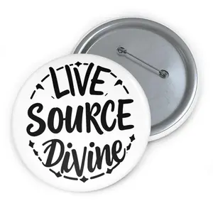 Live Source Divine Custom Pin Buttons | Lightweight Metal Design