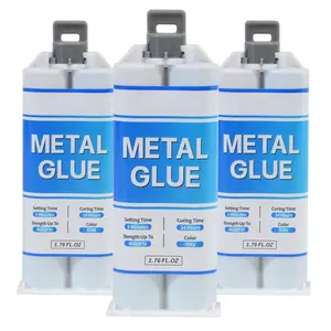 Metal Repair Glue 1.76oz 2 Part Liquid Welding Epoxy, Heavy Duty High Temperature Resistant  Adhesive for Metal, Plastic, Stainless Steel, , Ceramic,   & Marine Repair