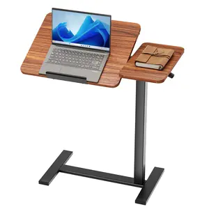 Rolling Standing Desk with 0–70° Tilting Top, Height Adjustable Mobile Laptop Table with Hidden 360° Smooth Wheels