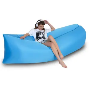 Lazy inflatable sofa Internet celebrity air mattress bed Single inflatable mattress Outdoor camping Portable chair Air lunch break