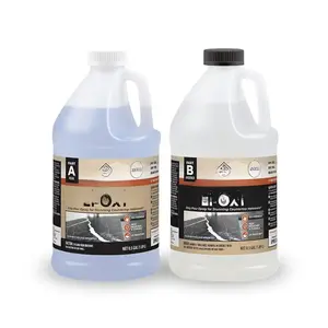 Clear Epoxy  Kit (1 Gal) UV, Scratch & Heat Resistant,  Safe - Ideal for Kitchen Countertop, Tabletop, Bar Top, Shower Walls,  Slabs, Other DIY Art Craft Projects