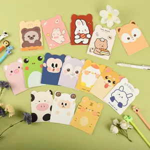 20Pcs Mini Animal Notebook Set - Cute Cartoon Animal Patterns, University Lined Pages, Portable Small Size, Suitable for Christmas Party Gifts, Office Prizes, Classroom Supplies (Durable Paper), Fun Design