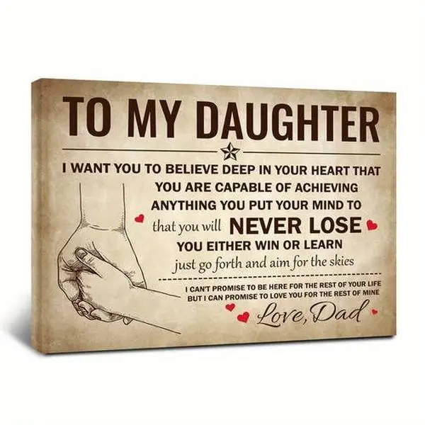 Warm walls belong to my daughter - amazing home decor accents - perfect for living room, bedroom wall decor, thoughtful New Year gift for daughter, Thanksgiving, holiday gift wall decor posters Decoration Christmas wall decor posters beer poster half pint