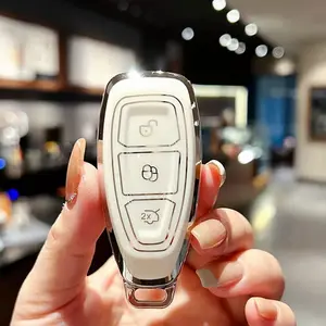 Car Smart Key Case Cover Shell For Ford Focus 3 4 ST Mondeo MK3 MK4 Fiesta Fusion Kuga Ecosport，Car Key Decoration, Car Key Accessory, Car Key Protector, gift