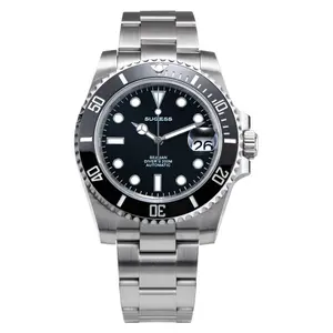 Sugess SUB Ocean Star SP116610LN Black 40.5mm Auto Men Diver Watch NH35 WR200 S421