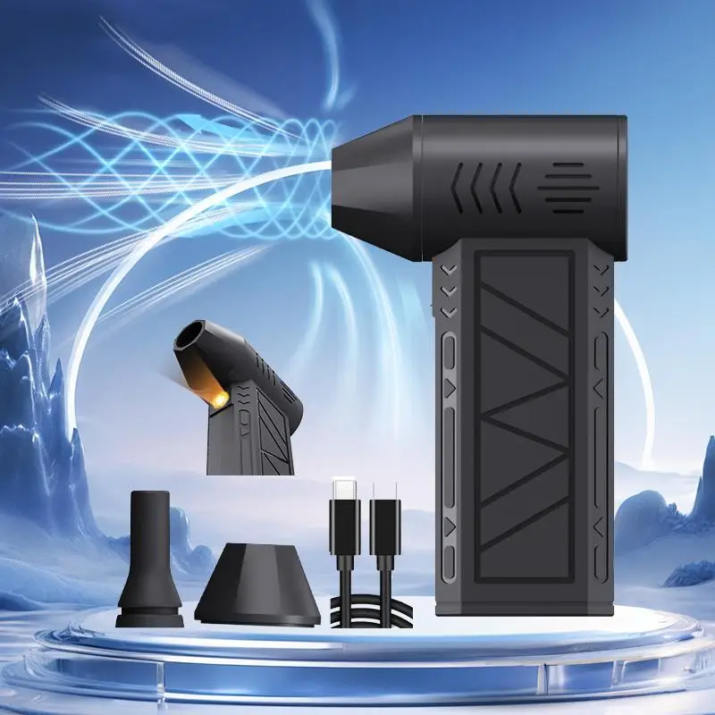 Portable Handheld Fan, 1 Count 130000RPM High Speed Fan, Multi-functional Outdoor Use Fan Suitable for Computers and Hair Dryers