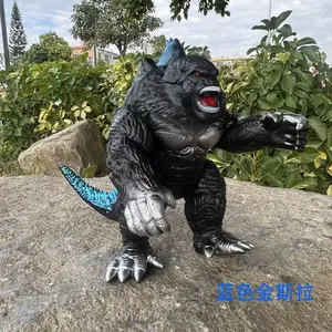 2025New 17cm Anime Godzilla X Kong The New Empire PVC Action Figures Titan Godzilla Soft Glue Monster Model Ornaments Toys Giftv