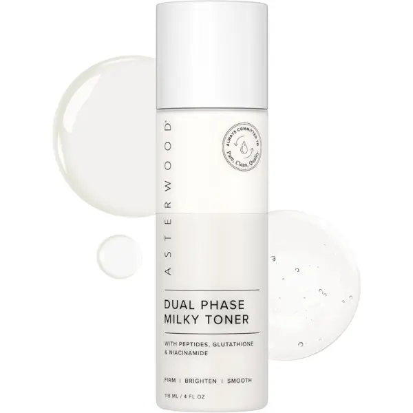 Dual Phase Peptide Milky Toner - Matrixyl 3000 + Glutathione + Niacinamide - Brightening Peptide Toner, Firming, Retinol-Free - 4 Fl Oz Dual Phase Peptide Milky Toner - Matrixyl 3000 + Glutathione + Niacinamide - Brightening Peptide Toner, Firming, Retinol-Free - 4 Fl Oz