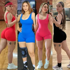 Sports Short Jumpsuit Ultra Scrunch - Red Body Piece with Short Skirt, Versatile Design for Active Wear