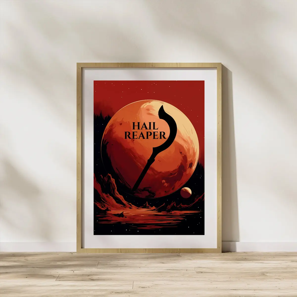 Hail Reaper Print Poster, Red Rising Print, Red Rising Wall Art Print, Science Fiction Home Decor, Gift for Book Lovers, Howler, Wall Decor, Nerd
