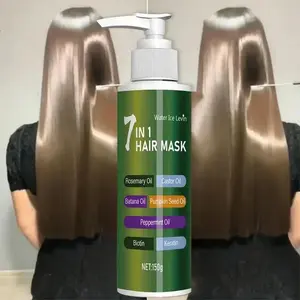 7-in-1 Deep Hair Mask — Enriched with rosemary oil, pumpkin seed oil, peppermint oil, keratin, and more, deeply nourishes and moisturizes hair, repairs dryness and frizz, smooths and softens, enhances shine, suitable for all hair types, unisex,