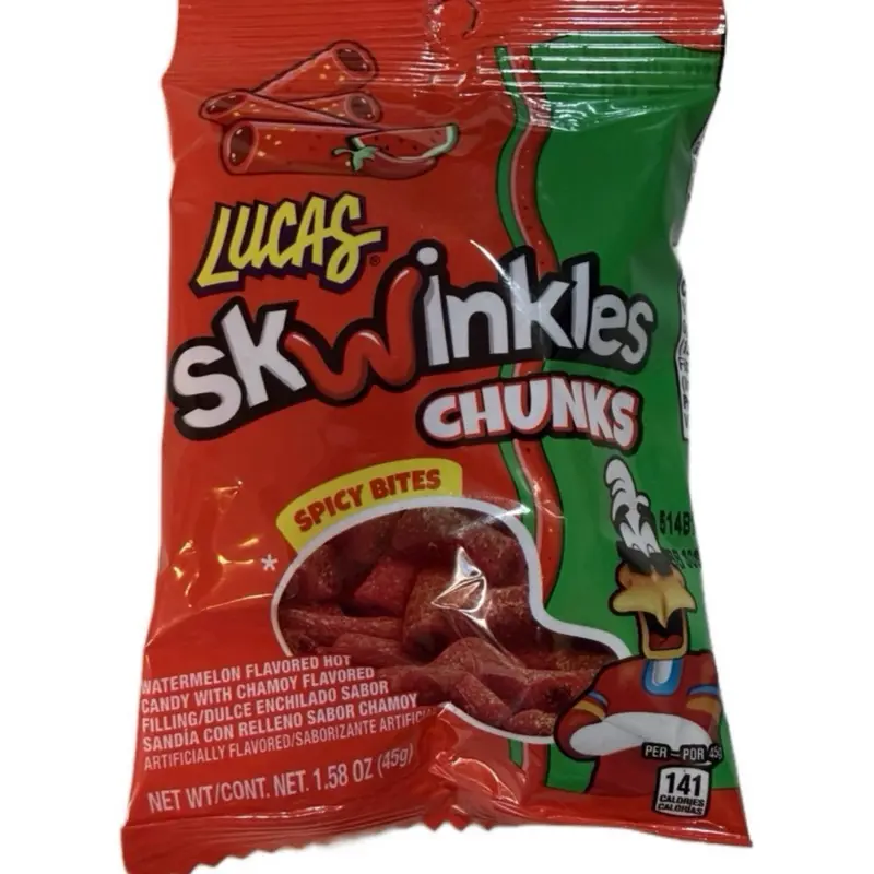 Skwinkles chunks watermelon spicy bites 45 grams Skwinkles chunks watermelon spicy bites 45 grams