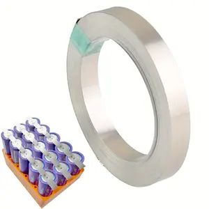 High-Precision Nickel Strip for 18650 Cell Battery Pack Spot Welding - 10m (32ft) Lengths, 0.1mm, 0.15mm, 0.2mm Widths - Easy-to-Solder, High Tension, Metal Nickel Tap, Battery Pack Construction|Rolled Nickel Strip|Versatile Thicknesses