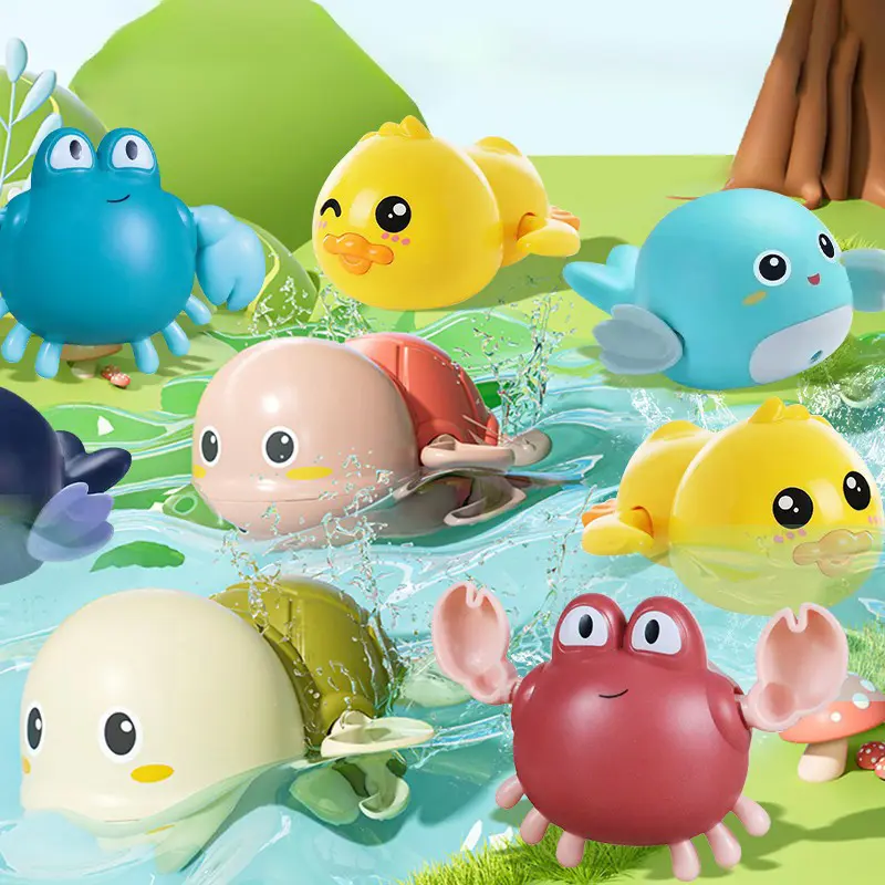 Water Pool Floating Wind Up Toys | Rotating spring toy |  Assorted Animal Model Set | Swimming Bath Toys | Party toys