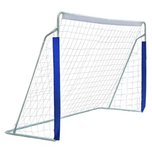 8x5FT Steel Pipe Soccer Goal, Super Sturdy Construction, Ideal for Indoor/Outdoor Football Games