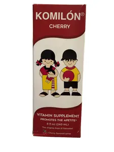 Komilon Edible Cherry Vitamin Supplement, Authentic El Salvador Origin, 240mL Dietary Health & Nutrition Supplement
