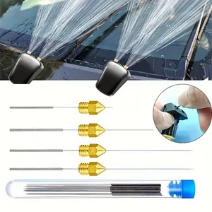 10pcs Cleaning Nozzle Tool Kit - Windshield Wiper, 3D Printer Head, Gas Stove Vent, Showerhead Needle Tube Brush, Window Cleaning Kit