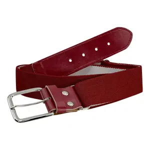 PEAR SOX Baseball Softball Elastic Belt, Youth and Adult Sizes (Maroon)