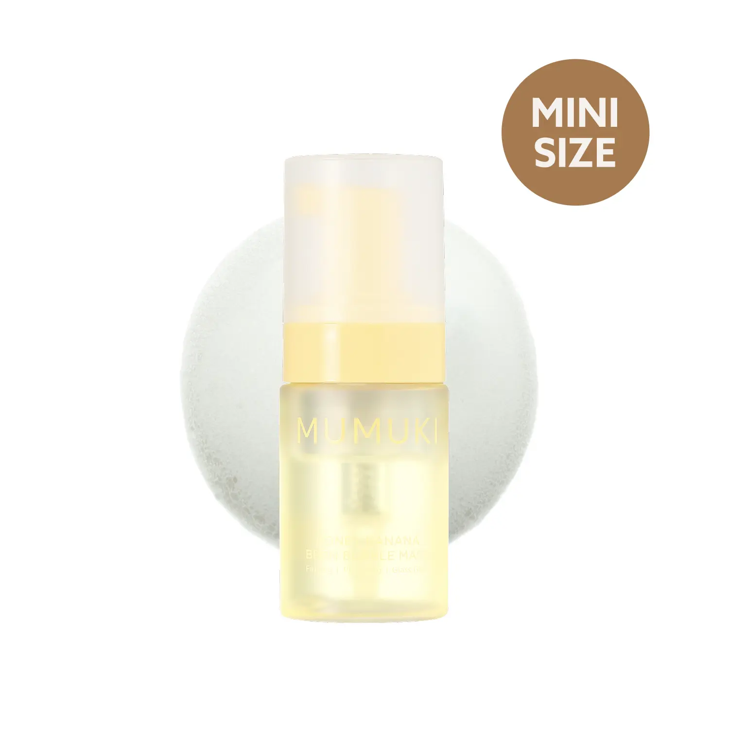 [MUMUKI] Miniature Honey Banana PDRN Bubble Mask Toner, Hydrating & Exfoliating Korean Facial Skincare for Dry Skin, Boosts Vitality & Smooths Texture with Panthenol, Hyaluronic Acid, Collagen, 25ml