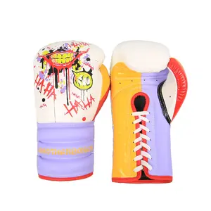 Boxing gloves for adults, men's and women's free combat training, Thai punching bag boxing target gloves Leather Lace-Up