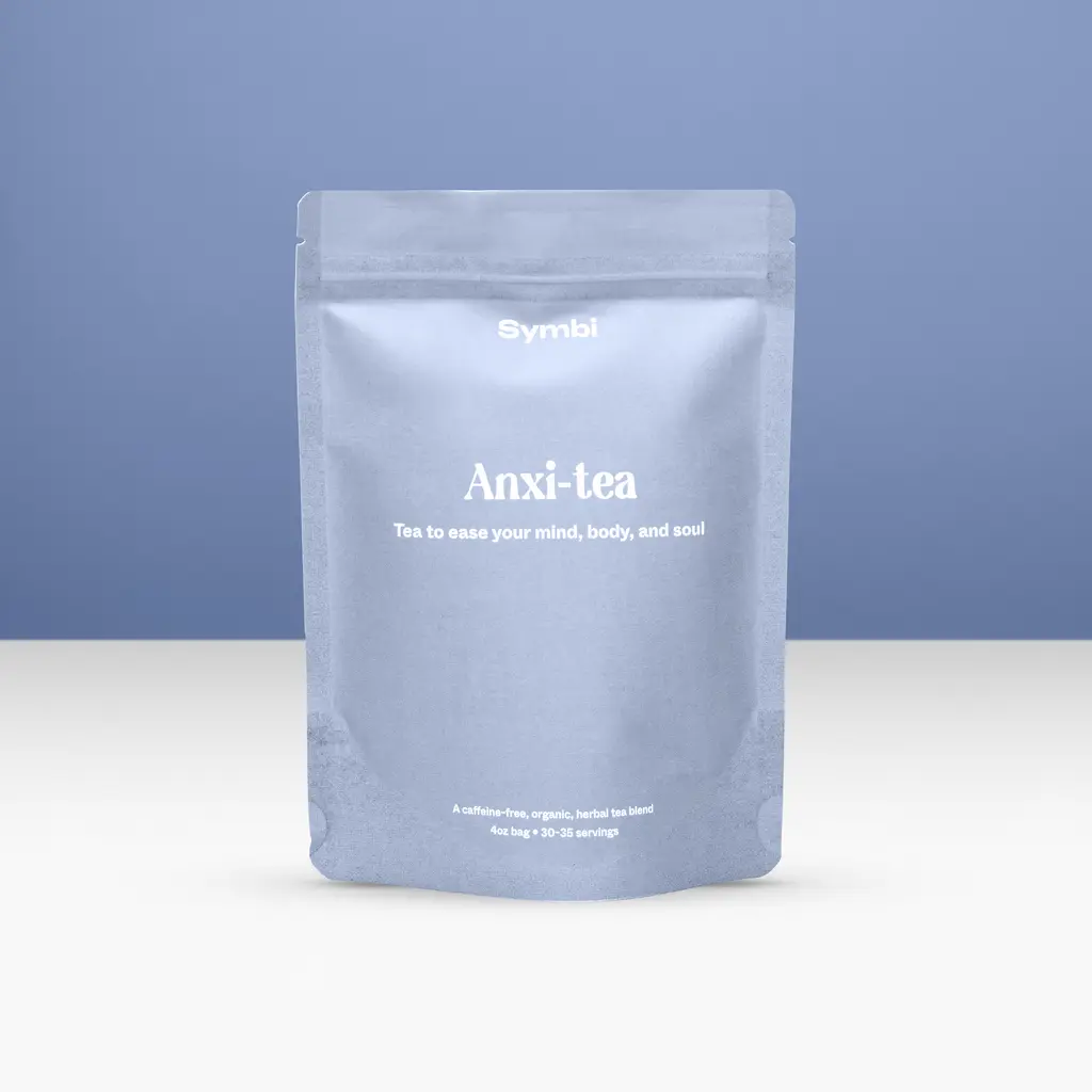 Anxi-Tea Tea Blend, 2oz | Calms Anxiety, Relaxes the Body, Restores the Mind | 100% Organic & Caffeine-Free, No Additives or Sweeteners | Symbi