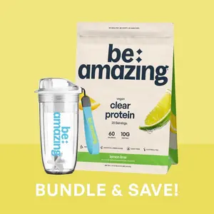 Crisp & Clear Bundle | Be Amazing Lemon Lime Clear Protein + Clear Protein Shaker Bundle Crisp & Clear Bundle | Be Amazing Lemon Lime Clear Protein + Clear Protein Shaker Bundle