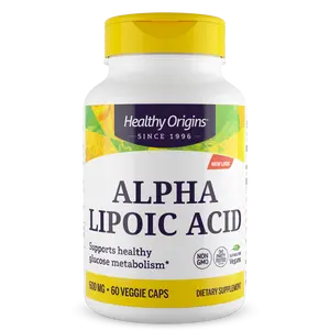 Healthy Origins Alpha Lipoic Acid 600mg Dietary Supplement for Healthy Glucose Metabolism - 2 Sizes