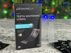 Idahome Smiles Arctic Frost PAP+ At-Home Teeth Whitening Strips Professional Effects Teeth Whitening Kit Teeth Whitening Kit Gentle Oral Daily Flower Gel Radiant