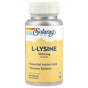 Solaray L-Lysine, 90 Tablets