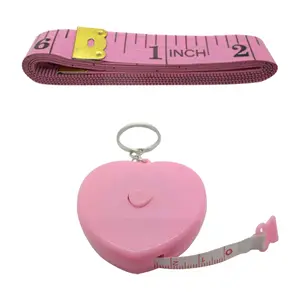 Pink Measuring Tape (Set of 2) - for Sewing, Seamstress, Tailor, Cloth, , Crafting, Fitness - Retractable, Dual Sided Multipurpose - Accurate & Precise