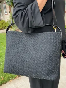 [NEW ARRIVAL] The Elara Hobo Women's Woven Suede Hobo Tote Bag Stylish Suede Hobo Shoulder Bag with Woven Details for Work Travel