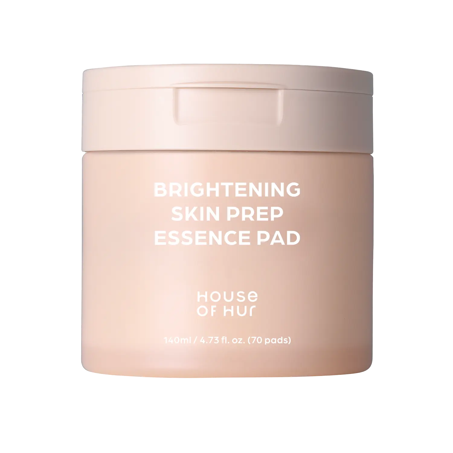 [House of Hur Official] Brightening Skin Prep Essence Pad 140ml | Rice Extract & Alpha-Arbutin Glow Toner Pads