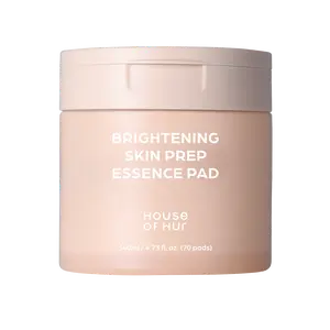 [House of Hur Official] Brightening Skin Prep Essence Pad 140ml | Rice Extract & Alpha-Arbutin Glow Toner Pads