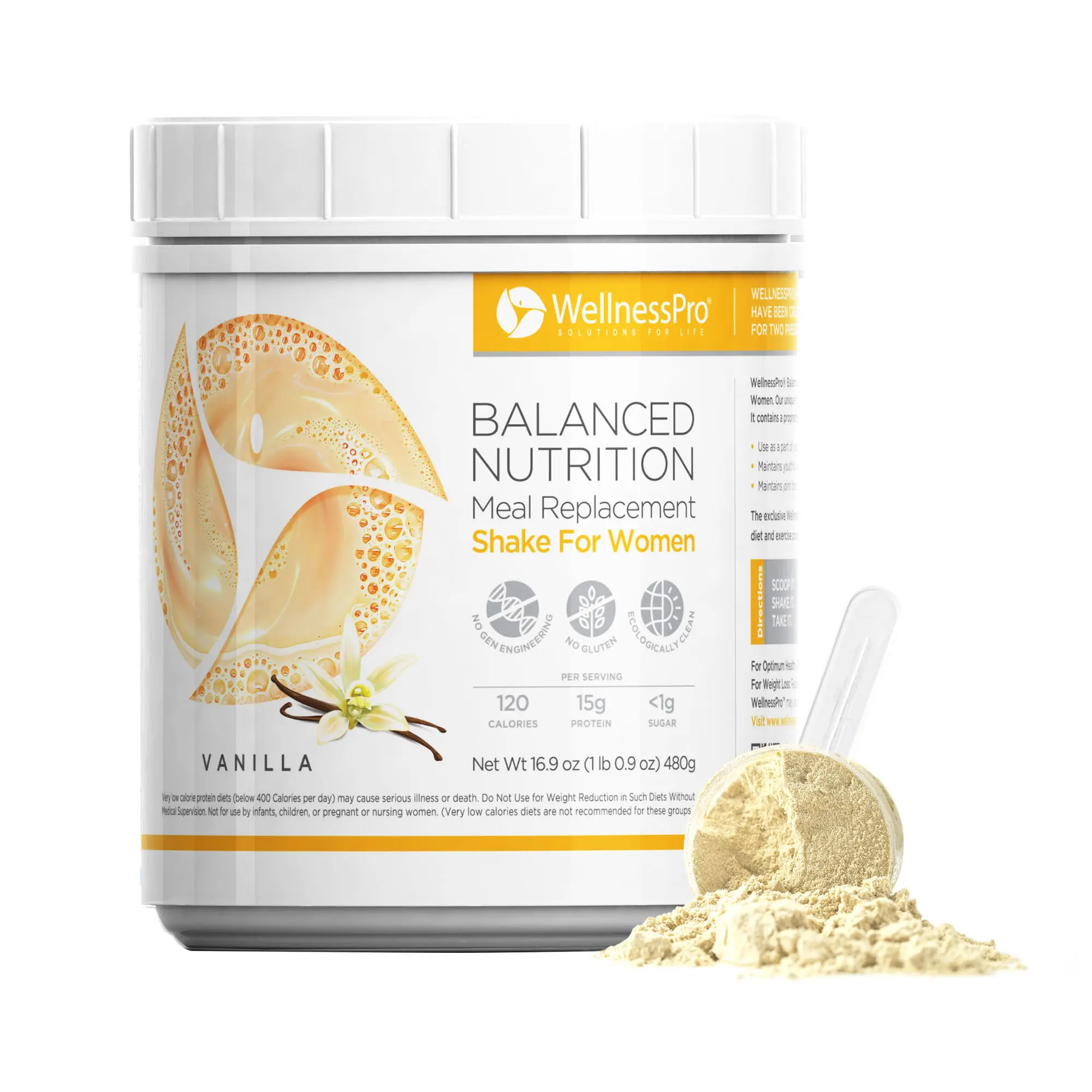 WELLNESSPRO WellnessPro Meal Replacement Shake for Women, Vanilla - Edible, Healthcare Protein Dietary Optimum Fitness Calcium