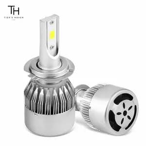 Tier's Haven H7 LED Headlight Bulbs 2 Pack, Ultra Bright LED Headlight Conversion Kit with Cooling Fan, Plug & Play Car Light Upgrade for Clear Night Driving and Road Safety