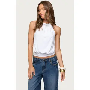 Edikted Women's Damarey Chain Backless Halter Top