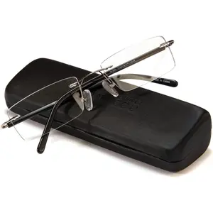 Blue Light Blocking Glasses Anti Blue Ray Unisex Lightweight Rimless Frameless Rectangle Computer Gaming Glasses