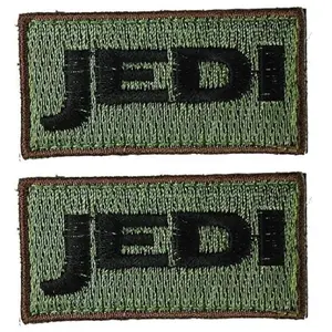 Jedi Embroidered 2.0 X 1.0 Hook Patch (MTP1)