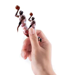 Sheet of 5 -Chicago Bulls: Michael Jordan  Hang Time MINIS        - Officially Licensed NBA Removable    Adhesive Decal