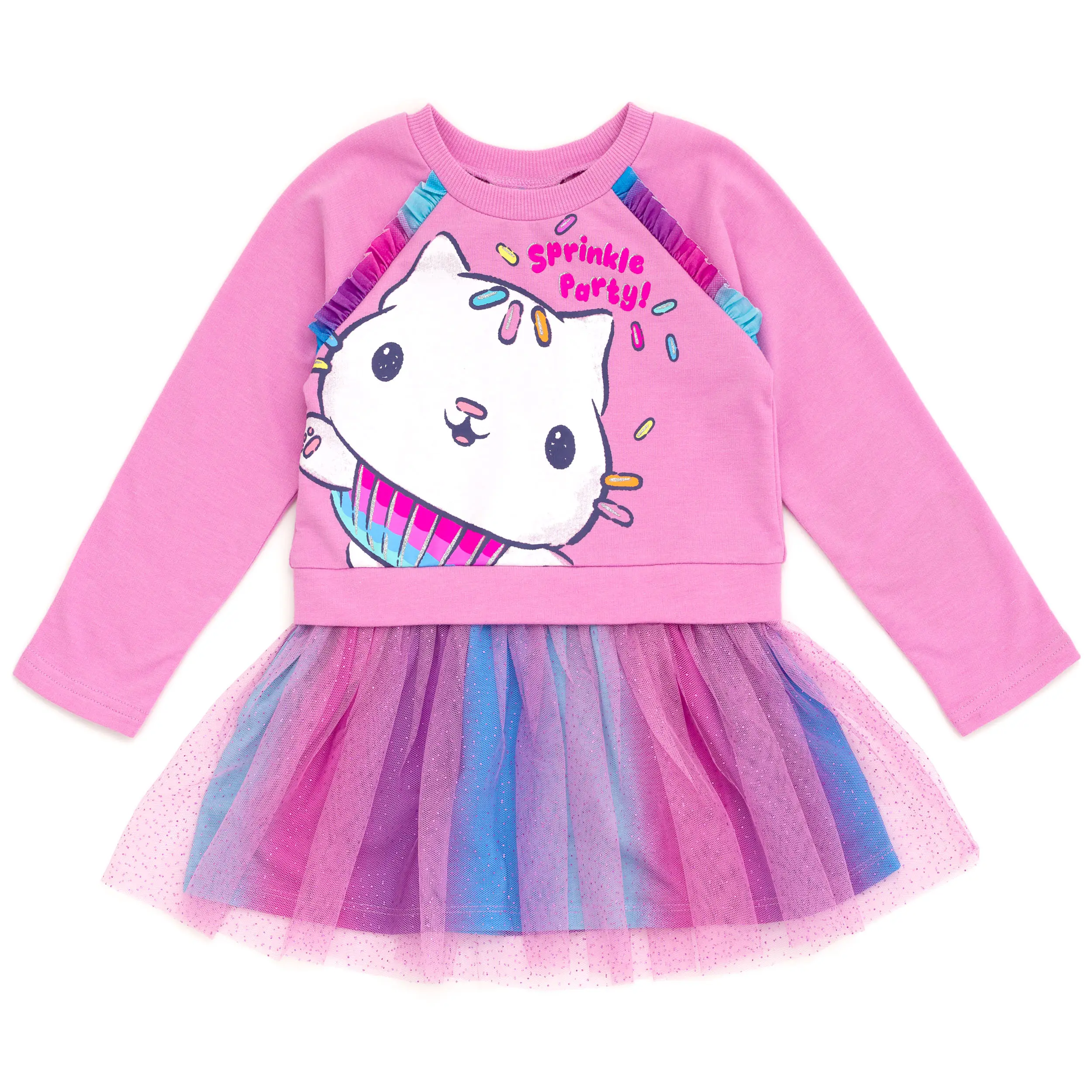 Dreamworks Gabby's Dollhouse Girls' Tutu Dress Toddler to Big Kid