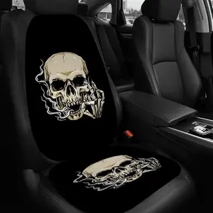 Skull Pattern Car Seat Cover, Breathable Car Seat Protector, Universal Car Interior Accessories for Car, SUV, Truck