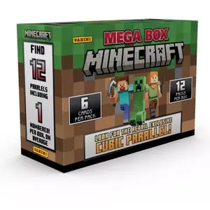 Panini Minecraft Mega Box Sealed - 12 Packs Including 6 Cards Per Pack Look For Retail Exclusive Cubic Parallel