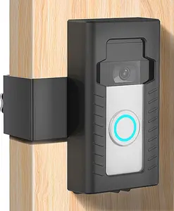 Anti- Doorbell Door Mount,No-Drill Mounting Bracket for Video Doorbell 1/2/3/3 Plus/4/(2020 Release) Not Block Doorbell Motion Sensor for  Apartment Office Room Rentals, Easy to Install