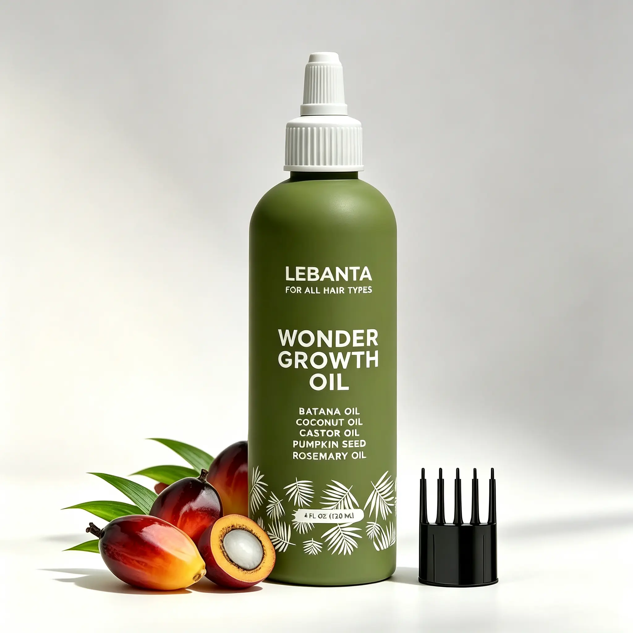 Lebanta Batana Hair Growth Oil - Blended with Castor, Pumpkin Seed, Coconut, Rosemary Oils for Thicker, Stronger Hair