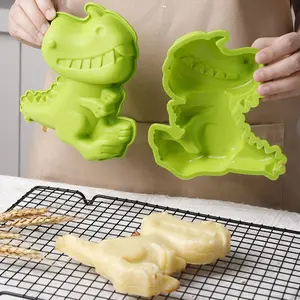 1pc Dinosaur Simple Cake Mold Cake Baking Pan Cartoon Dinosaur Animal Baking Mold Silicone Baking Mold