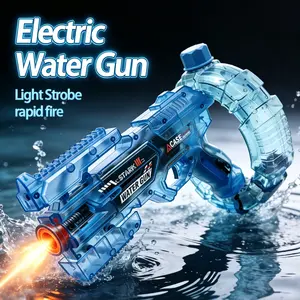 Electric Light Up Space Water Toy with Burst Deformation & Energy Ring, Summer vibes,Continuous Spray, Large Capacity, Ideal for Male & Female Users at Summer Beach & Pool Fun,Summervibes